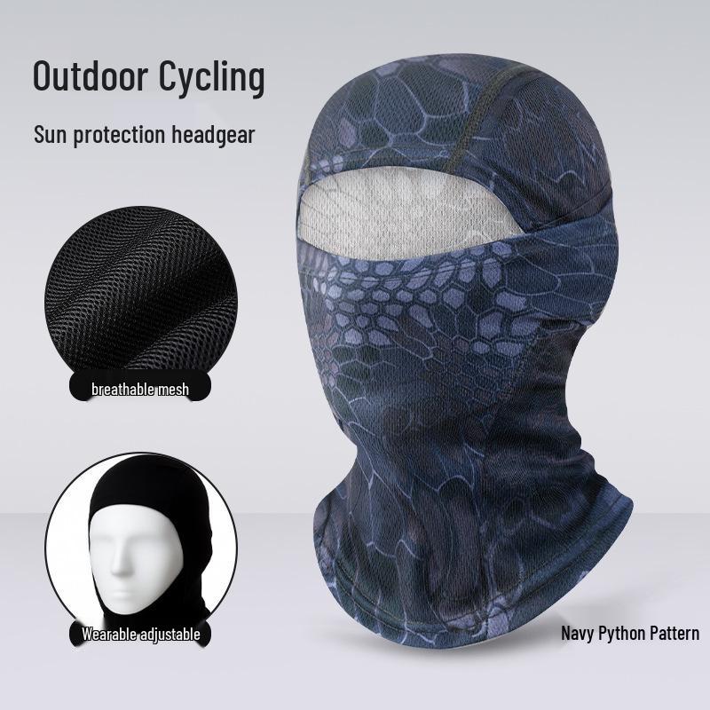Quick-Dry Multifunctional Summer Cycling Face Mask: Breathable, Sun-Protective, Ice Silk Balaclava & Headband