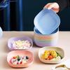 Creative Japanese Bone-Spitting Dish: Cute Plastic Plate with Base for Snacks & Storage