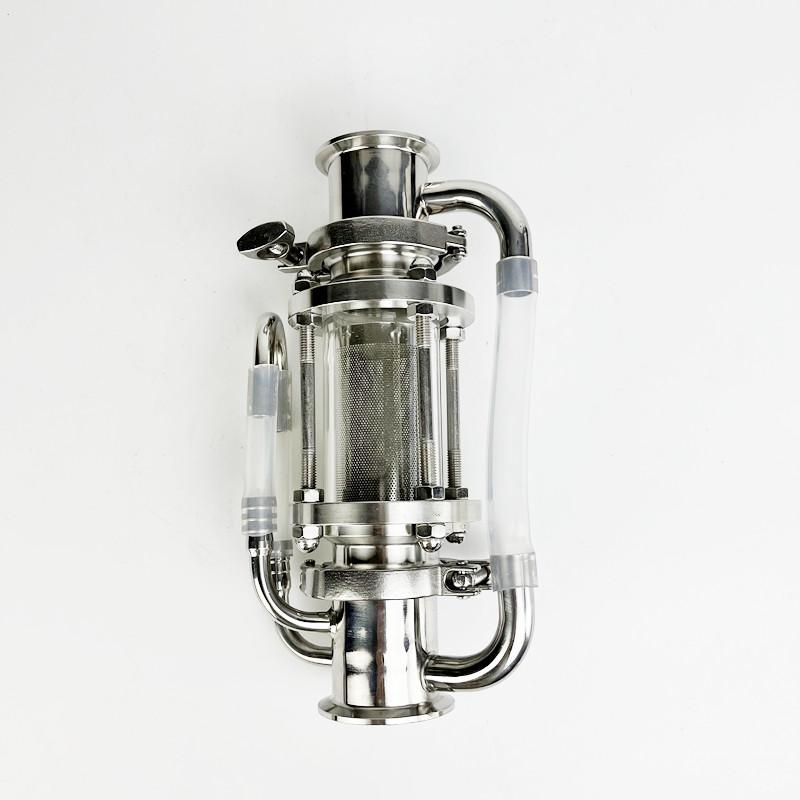 2"(51mm)FlangeOD64mm Soxhlet Extractor Set With Diopter And Basket,SS304 Rectification Accessories For Distillation