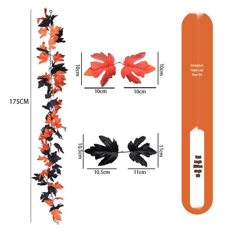 Autumn Maple Leaf Vine for Thanksgiving, Halloween & Christmas Decor