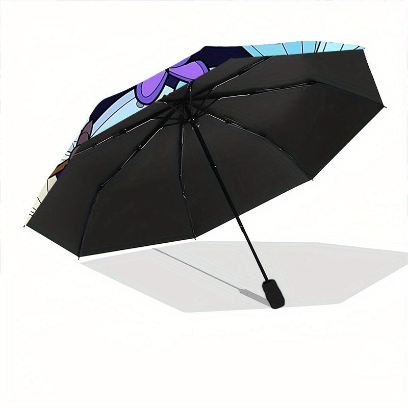 1pc Butterfly Mandala Automatic Open/close Folding Umbrella, Compact Portable Travel Umbrella, Perfect Birthday/Christmas, Cute Umbrella, Du
