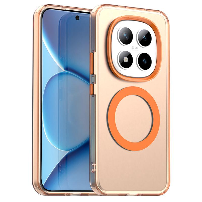 Magnetic Wireless Charging Case For Xiaomi Redmi Note 15 Pro 5G Pro+ Plus Fusion Cover Candy Colors Transparent Shell Fundas