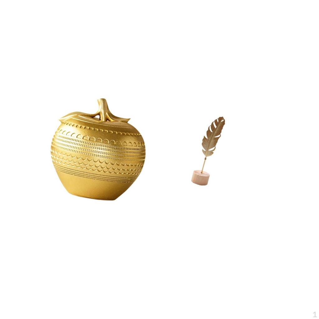 Resin Figurine And Metal Sculpture Modern Fruit Shaped Ornament Abstract Art for Tabletop
