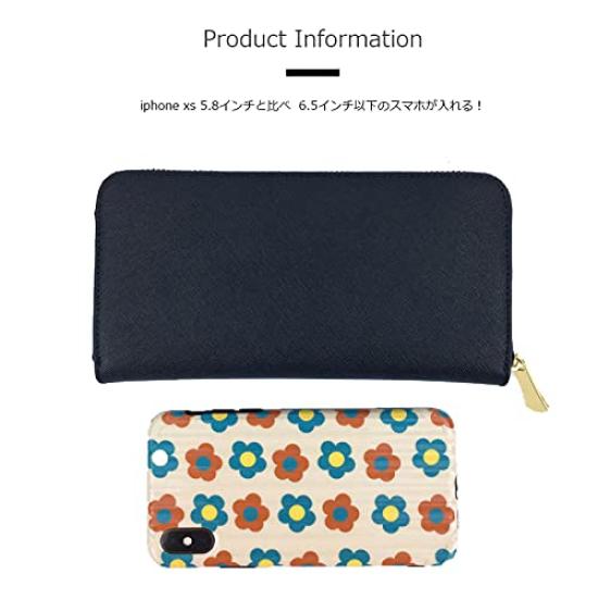 [LIKEHOUSE] Women's Long Wallet with a Sleek Round Zipper, Made of Genuine Cowhide Leather