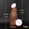 Thick Big Two Colors Dildo Realistic Ve Soft Silicone Flesh Penis Woman Man Anal Sex Toys Suction Cup Dick Masturbators Cock