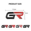 3D Metal GR Letters Emblem Badge Rear Trunk Sticker Decals For GR Gazoo Racing Sport Motor Car Accessories
