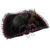 Premium Pirate Hat With Delicate Lace Decor Clip Design Halloween Carnival Cosplay Themed Party Headwear Accessory For Adults