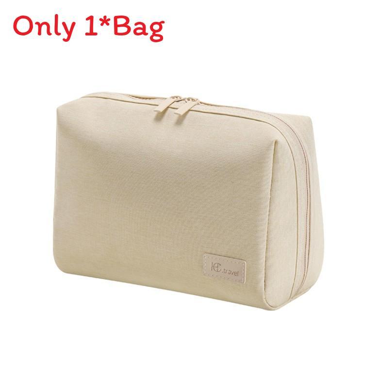 Modern Simplistic Makeup Bag With Waterproof Polyester For Travel And Cosmetics Storage