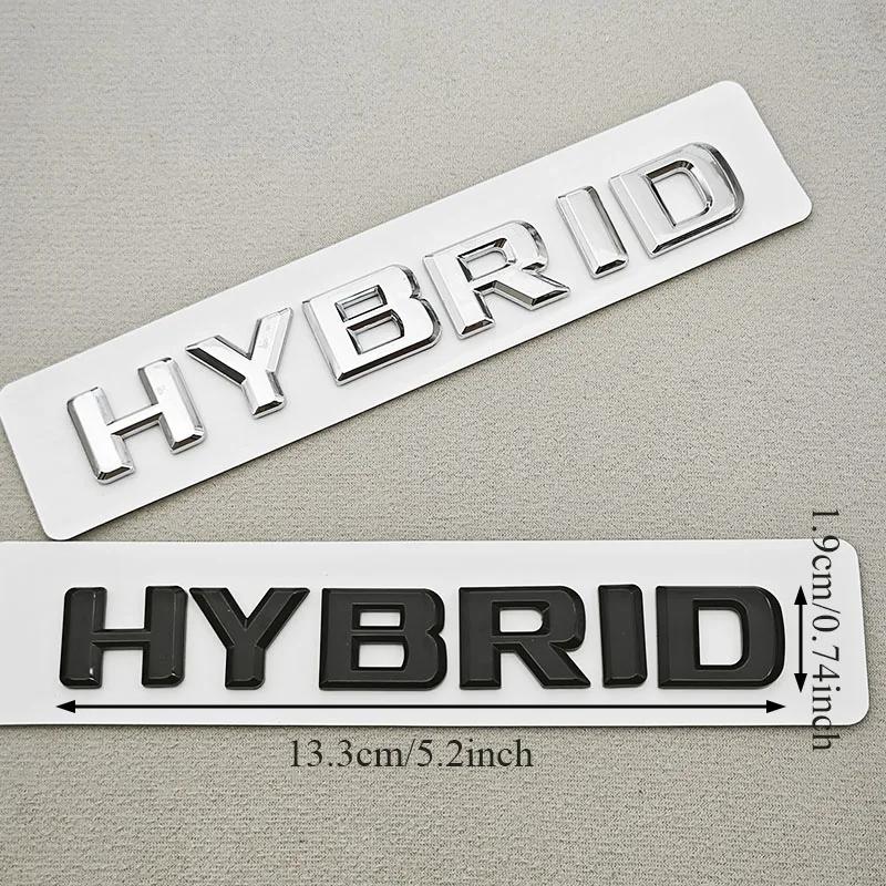 ABS Car Letters Logo HYBRID Sticker Side Fender Badge Rear Trunk Emblem For Mercedes Benz S Class C300 E300 GLE350 GLC300 TN2