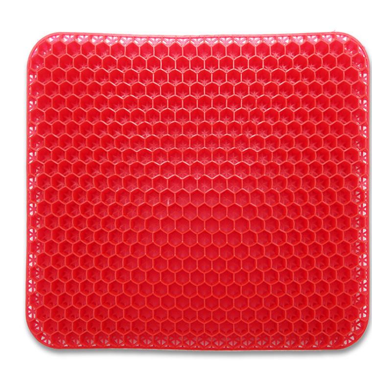 Gel Honeycomb Seat Cushion - Breathable, Double-Layer, Square Ice Pad for Car and Chairs