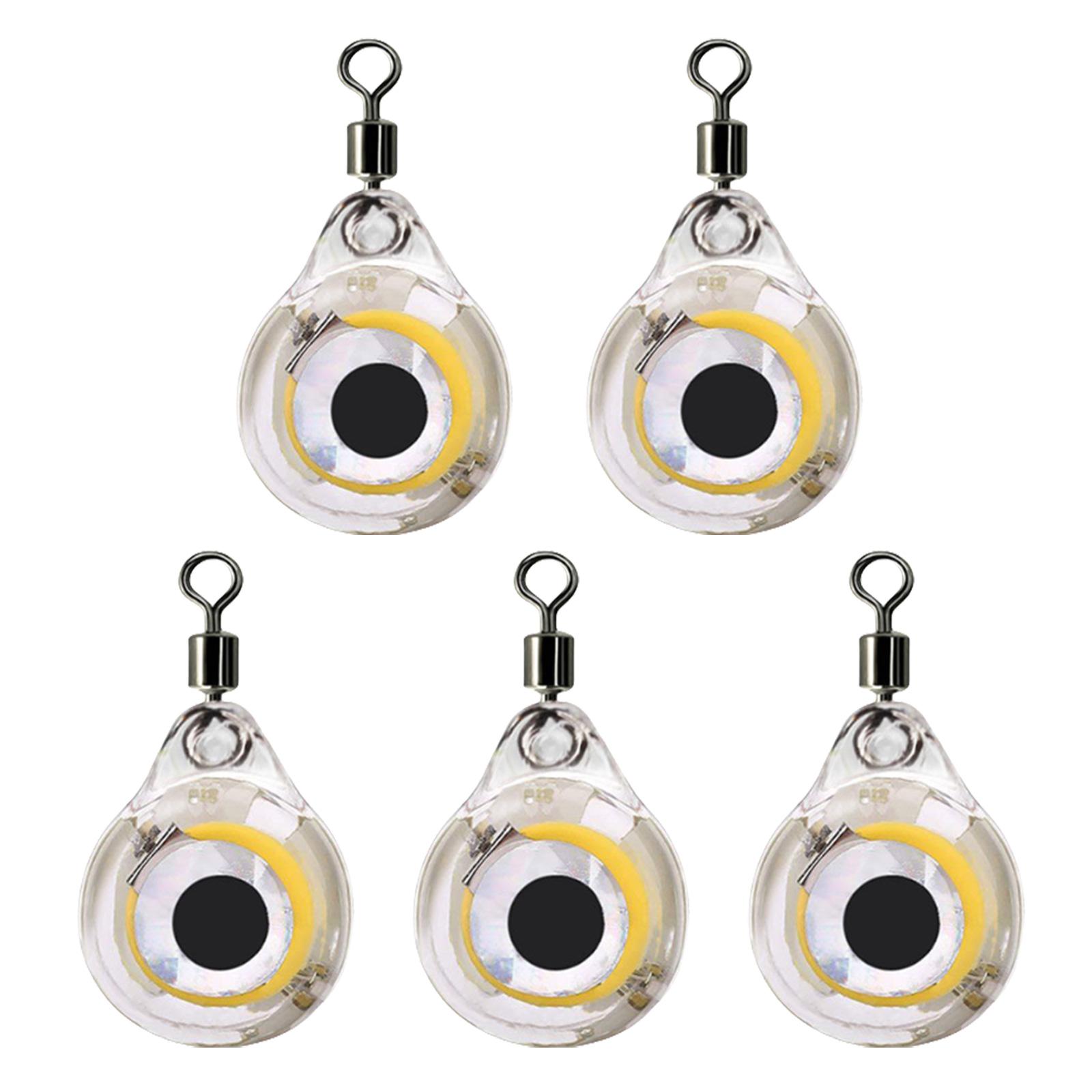 

5 шт. Светодиодные глубоководные фонари для подводной рыбалки, Светодиодные приманки для рыбы, Свет для рыбалки, Аттрактанты, Рыболовные аксессуары 3