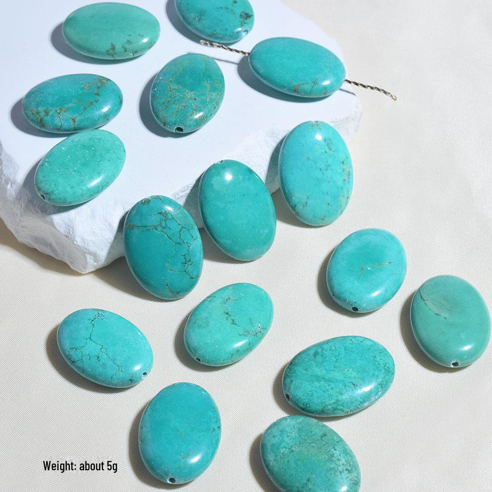 

Натуральные бирюзовые бусины ручной работы: Ожерелье, кулон, браслет, буддийские аксессуары