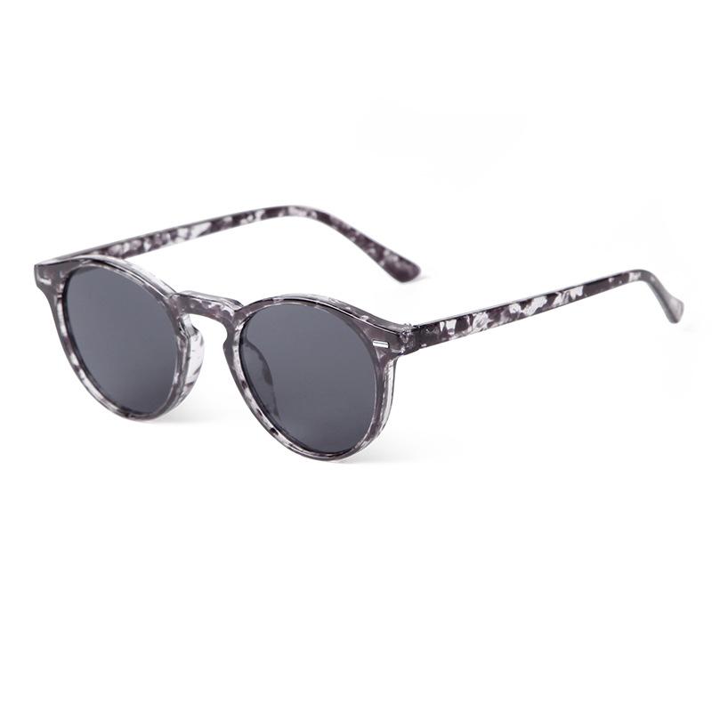 Classic Vintage Tortoiseshell Small Round Sunglasses for Men Women Brand Design Classic Green Sun Eyeglasses Lentes De Sol Mujer Gafas