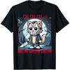 CVCHDD Vintage Horror Movie Cat Funny Cute Kitten Meow Graphic T-Shirt