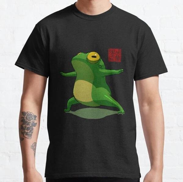 Yoga Frog Warrior Two Pose Retro Vintage Gift Classic T-Shirt S-3XL 3XL
