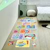 Wandaufkleber mit Cartoon-Tiermotiv, Himmel und Hölle, digitales Weltraumspiel, Wandtattoos für Kinderzimmer, Bodendekor, entfernbare Aufkleber