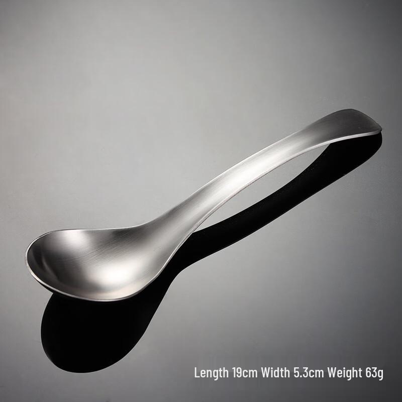 Qianxing 304 Stainless Steel Large Deep Round Soup Spoons, 5-Pack