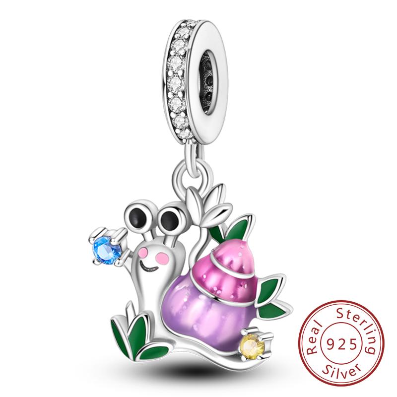 Original Charms Beads Pendan Copper Firefly Bee Butterfly Hummingbird Charm For Bracelets Charm Women Jewelry Gift