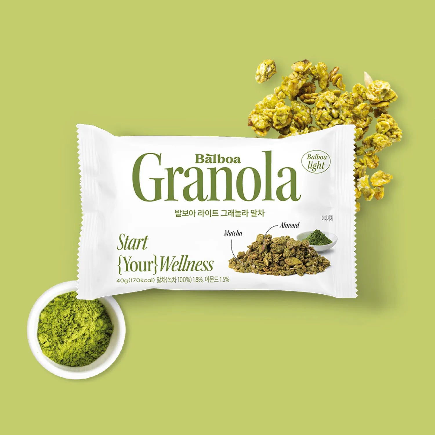 Balboa Light Granola #Matcha 40g 40g