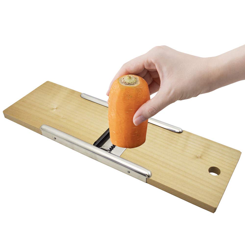 Kai House Select Wooden Julienne Slicer Made In Japan DH7084 Double-Sided (Julianine & Garnish)