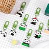 Fashionable 8 Pieces Lovely Panda Keychains Portable for Keys and Personalizing Bags Craft with Acrylic Materials