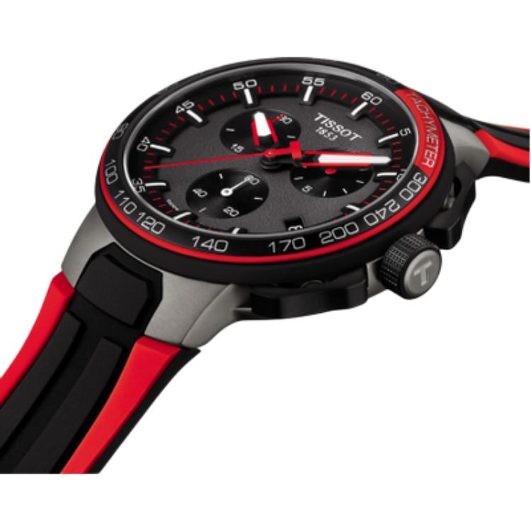 Tissot Συλλογή Race Κίνημα Quartz Αντοχή στο Νερό 100m Ανδρικά Ρολόγια Ρολόι 44.5mm Μαύρο Καντράν T111.417.27.441.00