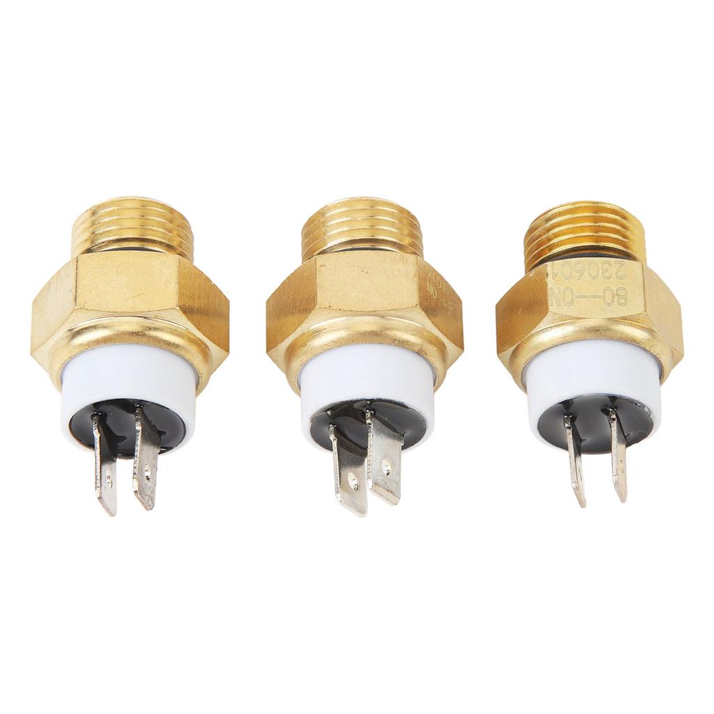 3pcs Engine Radiator Coolant Fan Temperature Sensor Switch M16x1.5MM Water Temp Switch for CB250 CB600 CBR600 CB900