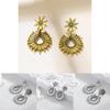 Exquisite Alloy Waterdrop Earrings Geometric Design Fashionable Summer Jewelry