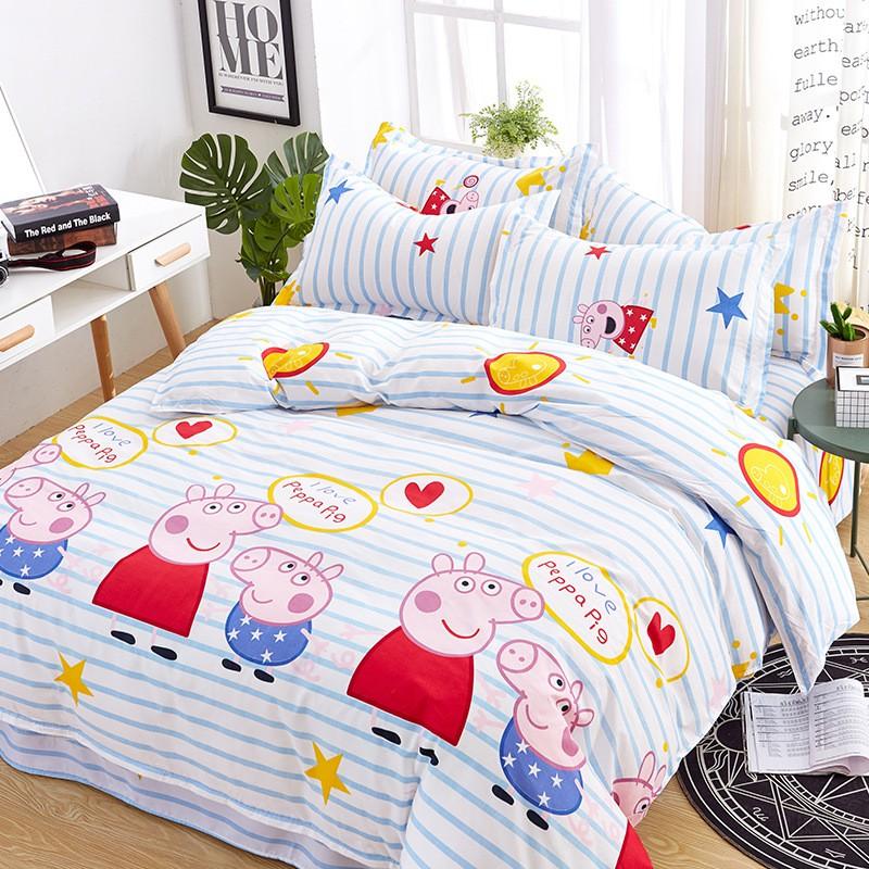 Aloe Cotton Blend Bedding Set Striped Sheet Style Modern Simple 1.2m/1.5m/1.8m/2.0m/2.2m Beds Home Bedroom Decor