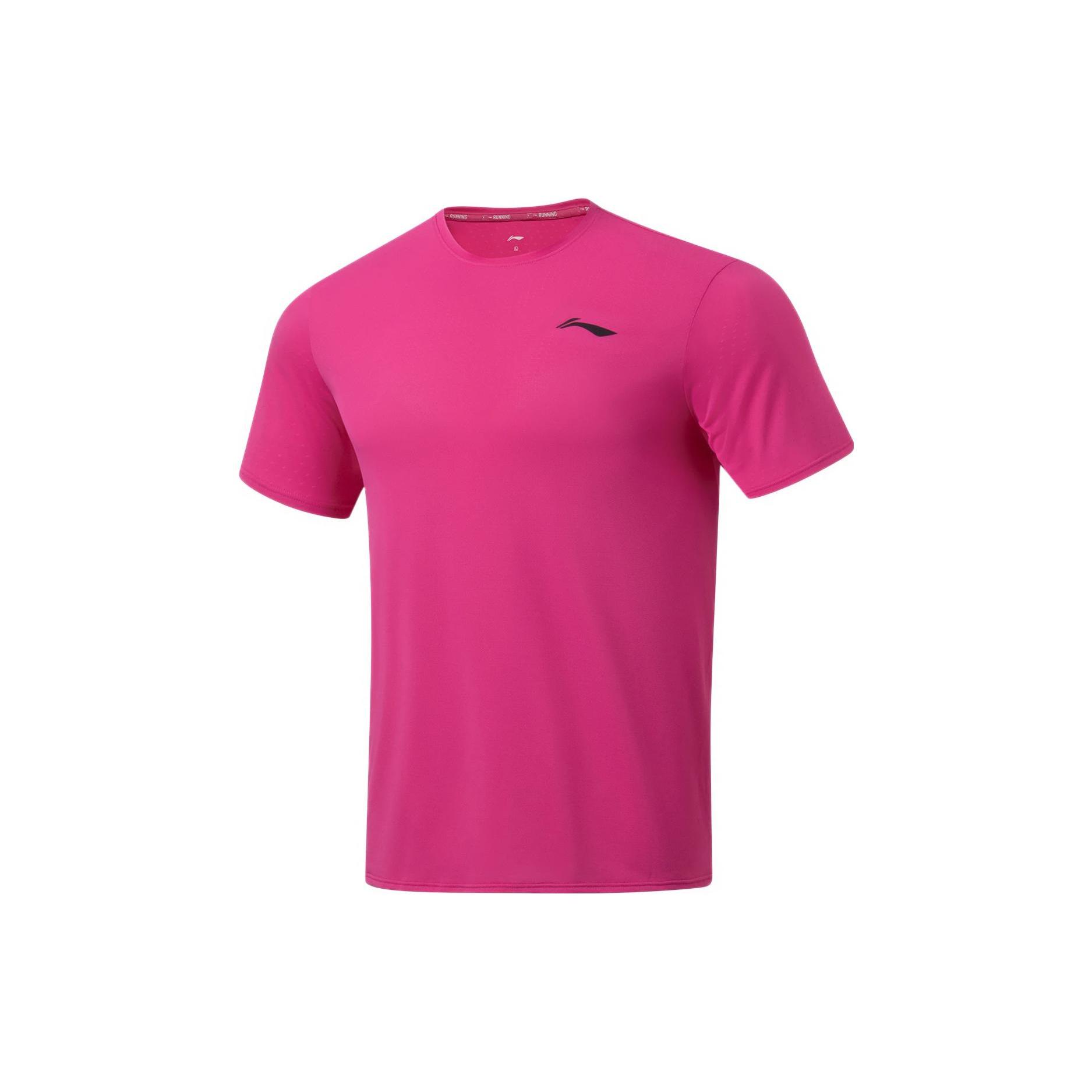 Li Ning T Shirt Men s Vibrant Pink ATST083-1 L