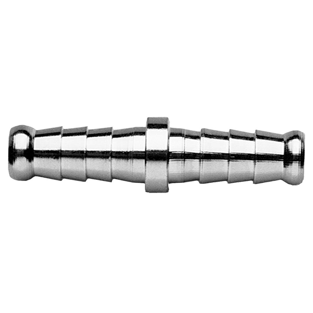 NEO - Slangverbinding - 7 mm - Messing - Nikkel Geplateerd
