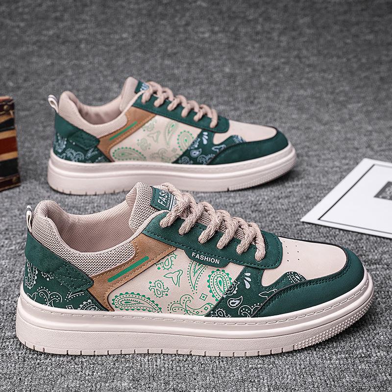 Pánské boty 2023 Nové boty z kešu květů Pánské módní boty Všechny módní nízké letní plátěné sportovní boty