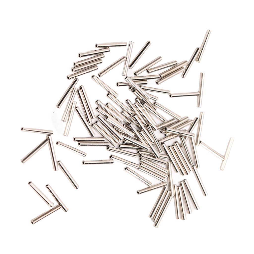 100 ks Sada krimpovacích objímek s jednou trubičkou Nerezové krimpovací konektory odolné proti korozi