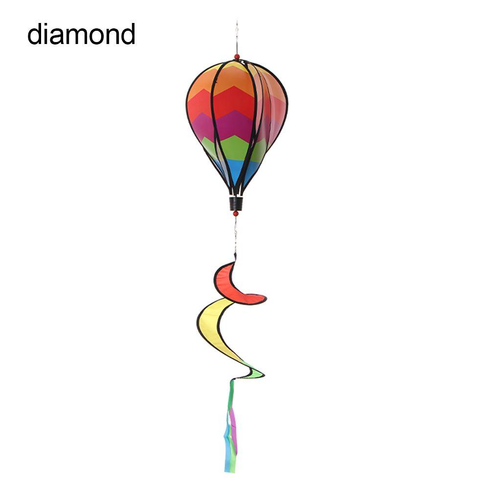 Revolving Colorful Yard Decor Lawn Outdoor Lawn Decorations Windmills Whirlygig Toys Hot Air Balloon Wind Spinners Pinwheels