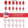 French Design False Nails Red Blue Press On Nails New False Nail Tips  Manicure Tool
