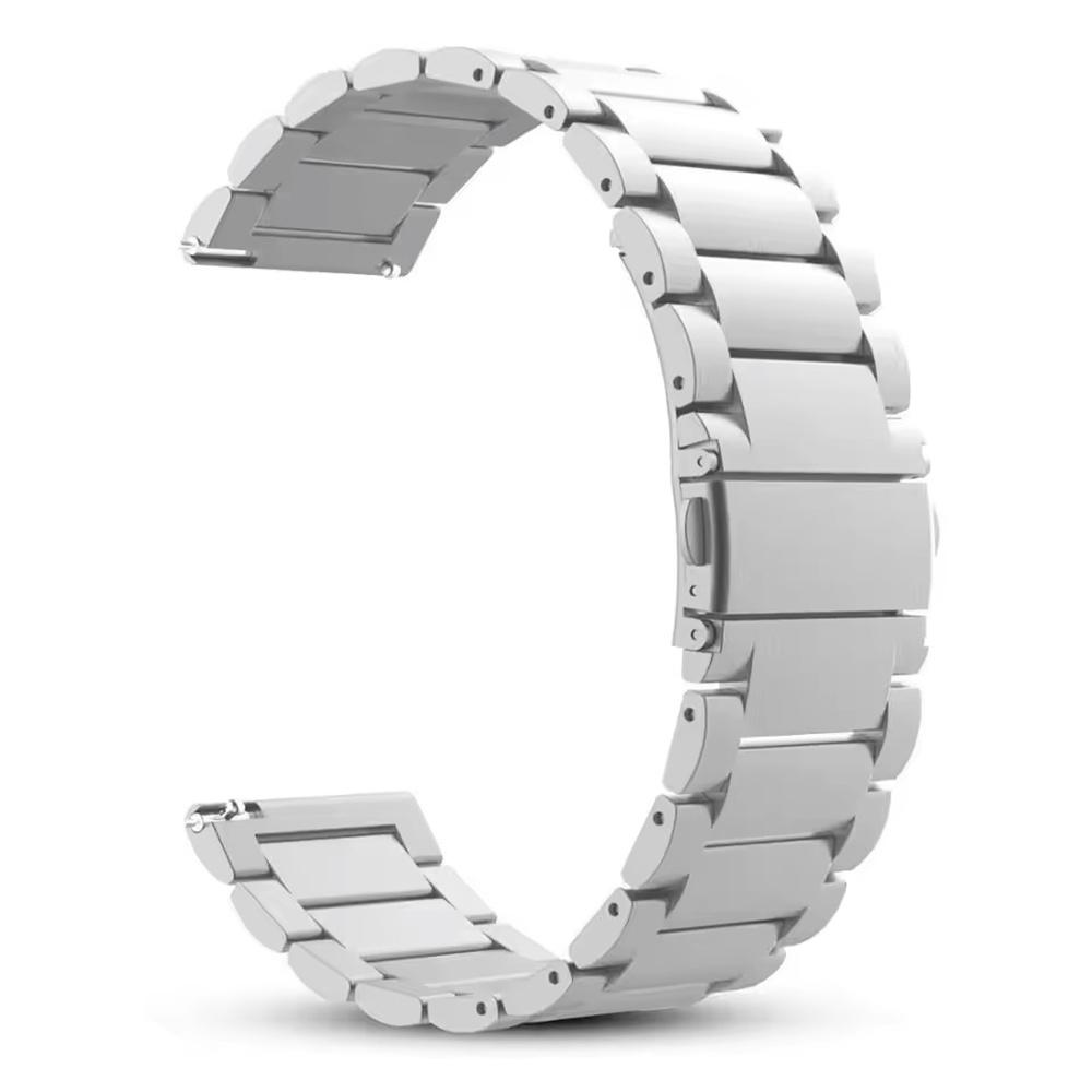 

20mm Solid Stainless Steel Strap for Amazfit Bip S / GTS 2 / 3 / 4 Mini, Universal Metal Watch Band 20MM слоновая кость