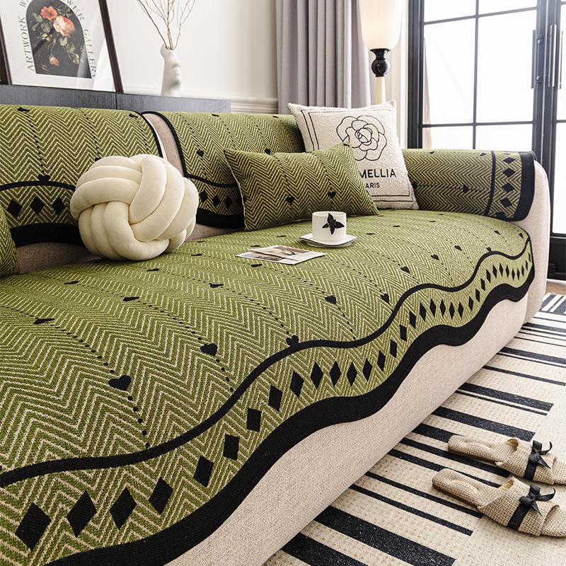 French Retro Irregular Non-Slip Sofa Cushion - All-Season Universal 2025 Cover