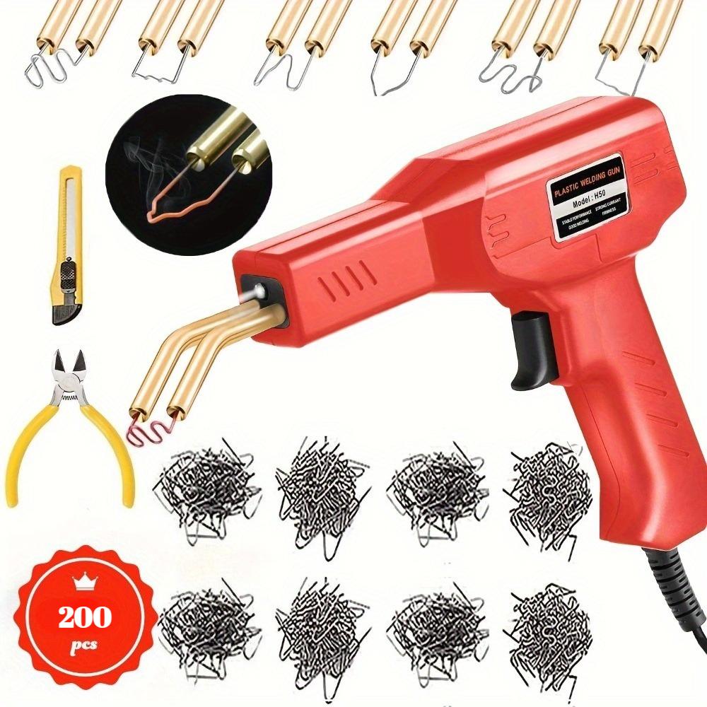 EU Plastic Welding Machine Car Bumper Repair Kit Hot Stapler 4 Specifications of Welding Nails Plastic Welding Tool Kit