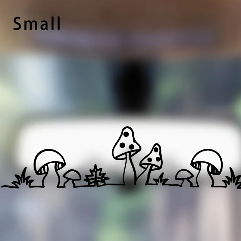 2PCS Decorative stickers for rearview mirror window glass