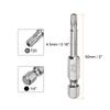 1/2pcs Security Torx Bit 1/4" Hex Shank 2" Long T6-T40 Magnetic Tamper Resistant Star Bits Screwdriver Torx Head with Hole