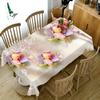 Europe Colorful Flowers Pattern Tablecloth Desk Kitchen Dining Table Tea Table Decor Dustproof Rectangular Washable Table Cover