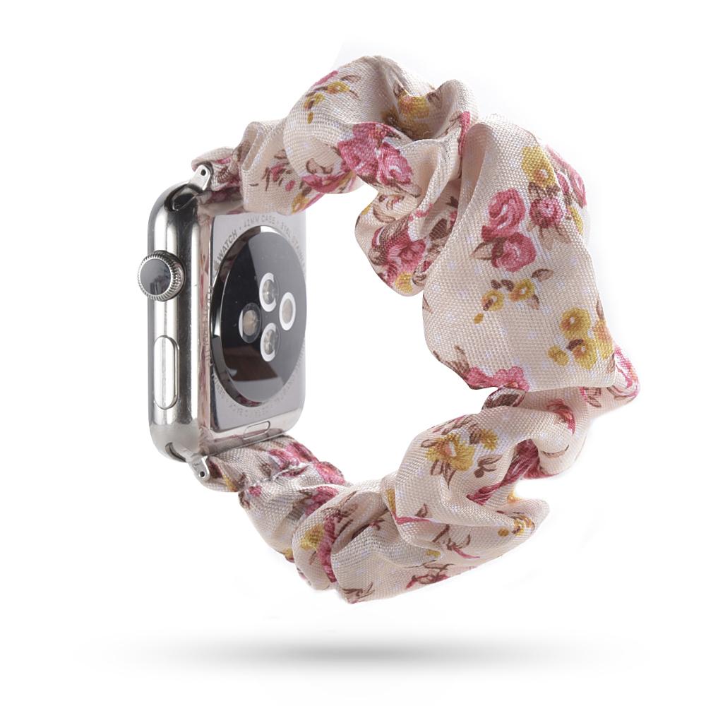 Scrunchie Strap for apple watch band 44mm 40mm 45mm 41mm 38mm 42mm 49mm correa bracelet iwatch series 4 5 6 3 SE 7 8 9 ultra 2