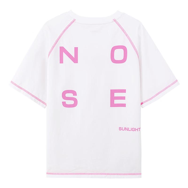 Zuoxi Girl s Summer Cool-Feel Breathable Contrast Stitching T-shirt 160