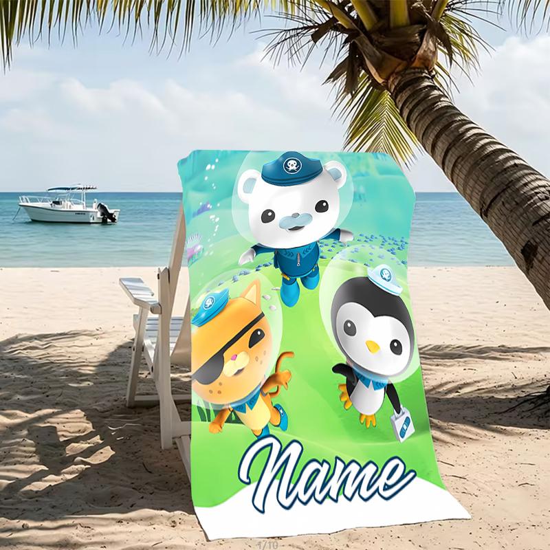 Customizable Personalized Beach Towels Octonauts Themed designs.Suitable for the Beach, Yoga, Sports;ideal As Beach Accessories