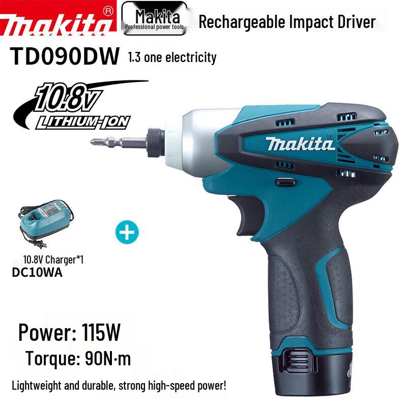 Makita 10,8V Kompakter Akku-Schlagschrauber CN-Stecker (Adapter enthalten)