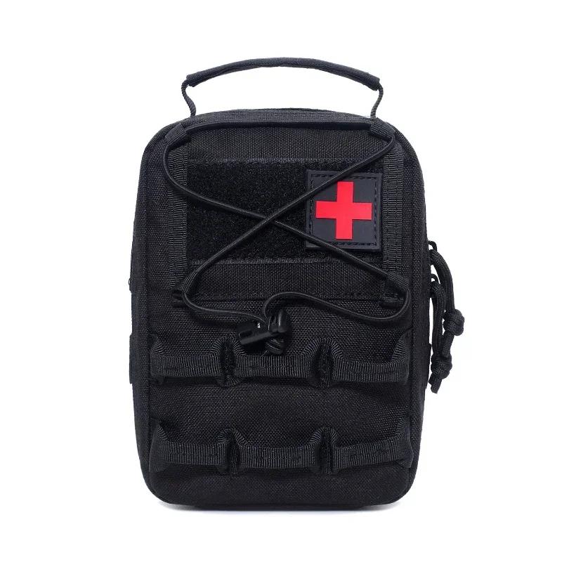

EDC Medical Pouch Survival EMT Emergency Tool Bag Waist Pack Camping Hunting Pouch Tactical Molle First Aid Kit Bag чорний