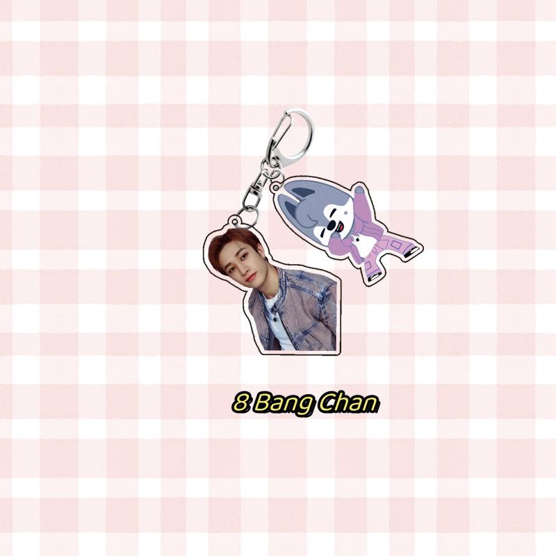 Skzoo Animation Acrylic Double-Sided Keychain Acrylic Keychain Accessories Couple Souvenirs Anime Peripheral Gifts
