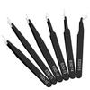 6pcs Anti-static Stainless Steel Tweezers Set Repair Repair Tool Set Anti-static Hand Tool Set for Model Making
