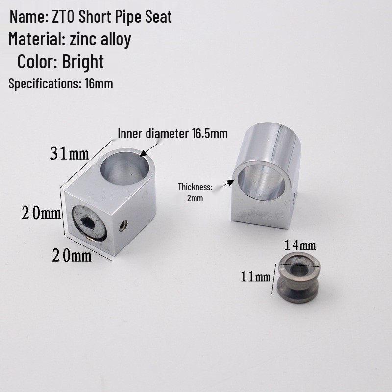 Chrome-Plated Wardrobe Pipe Holder for Clothes and Towel Rods