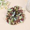 Hair Elastic Band High Elasticity Floral Pattern Adjustable Fit Hair Tie Non-Irritating Scalp Hair